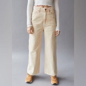 BDG Urban Outfitters High and Wide Corduroy Pants Sand Sable Color Size 28